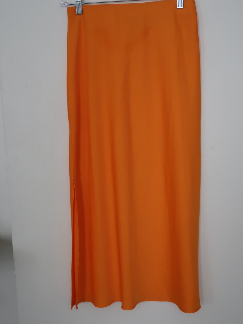 a new day Orange Maxi Skirt with Side Slit